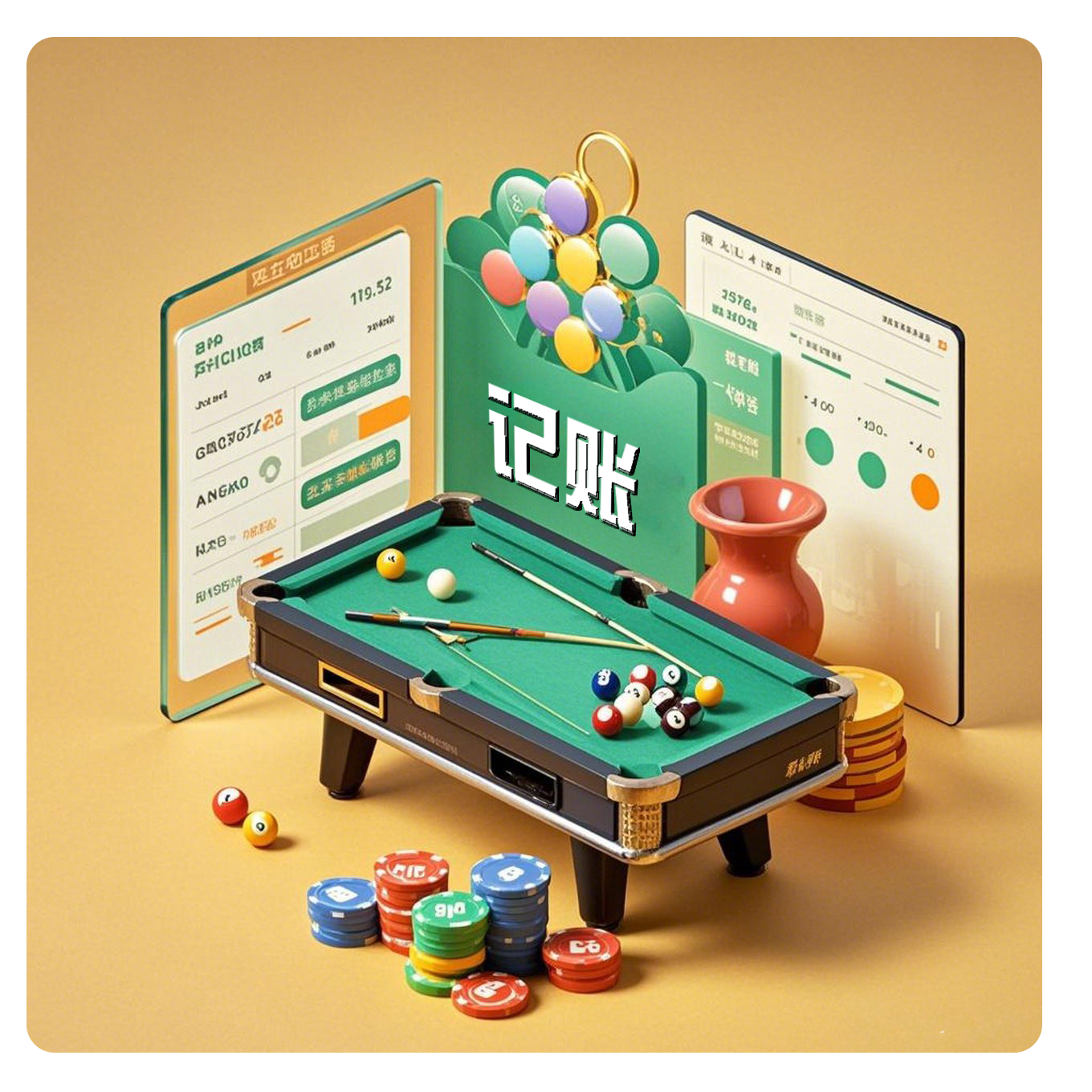 专业的球房财务收支记账系统，球盈APP